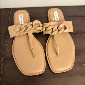 Ariella Beige Chain Detail Women's Sandals